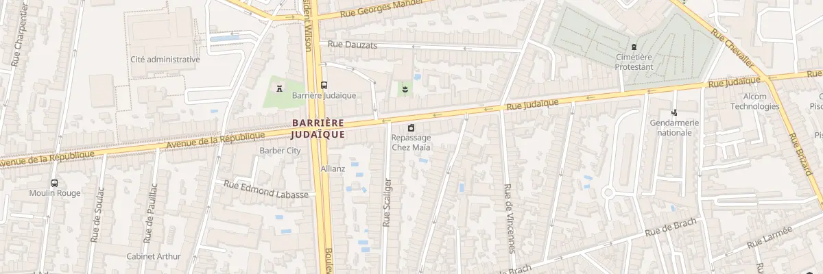 Plan du 272B Rue Judaïque à Bordeaux
