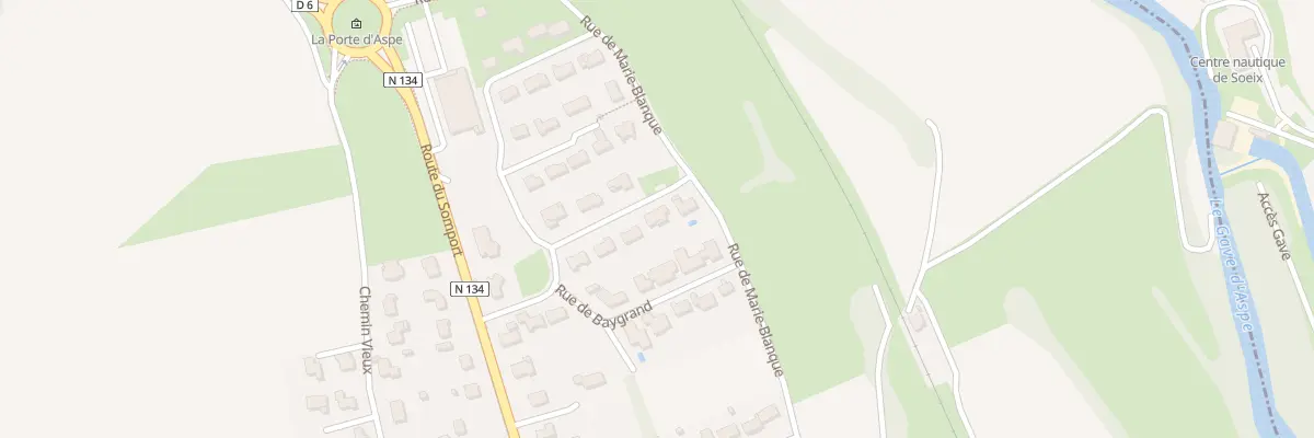 Plan du 13 Rue de la Porte d’Aspe à Gurmençon