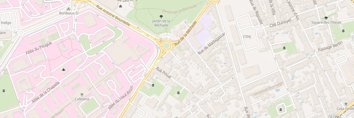 Plan du 44B Rue de la Béchade à Bordeaux