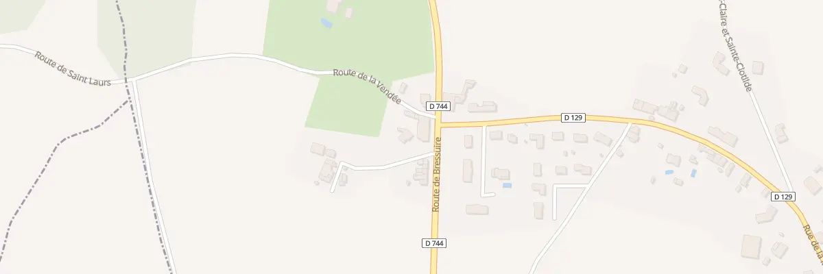 Plan du 195 Rte de Bressuire à Saint-Laurs