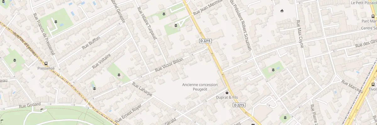 Plan du 14 Rue Victor Billon au Bouscat