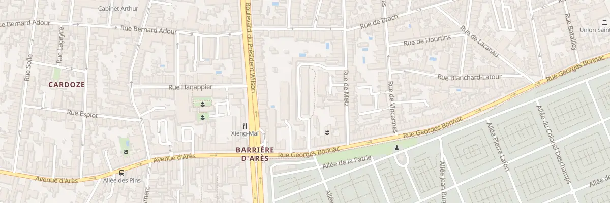 Plan du 17 Rue de Metz à Bordeaux