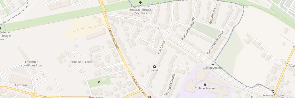 Plan du 28 Rue Lanet au Bouscat