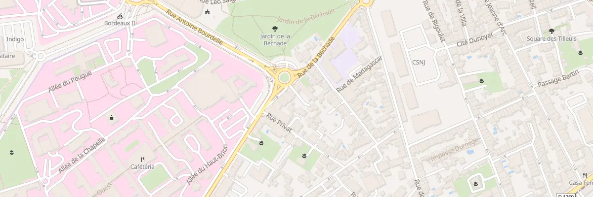 Plan du 46 Rue de la Bechade à Bordeaux