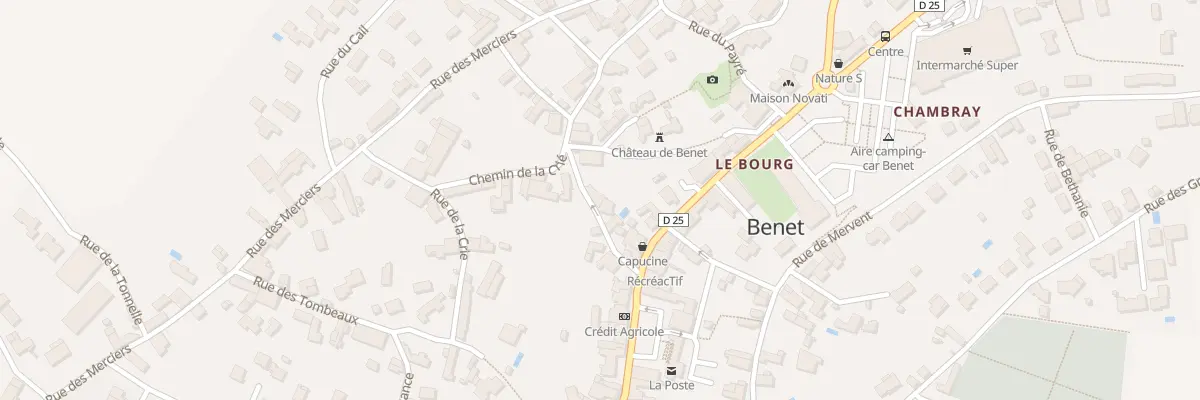 Plan du 8 Rue du guerfou à Benet