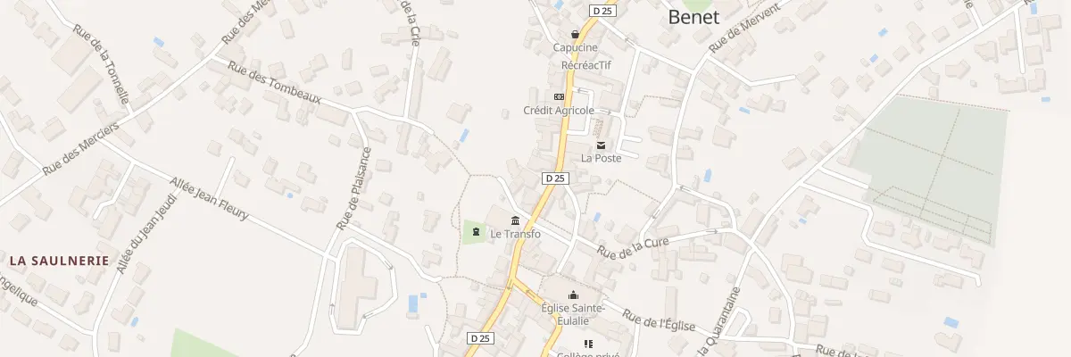 Plan du 39B Rue de la combe à Benet