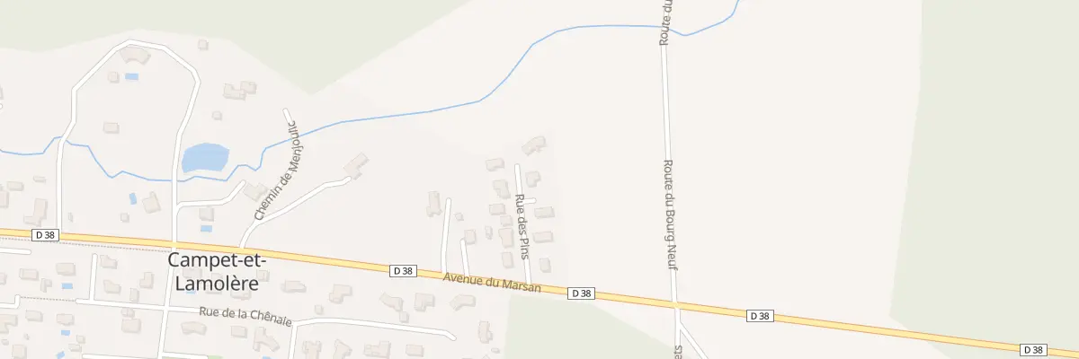 Plan du 8 Rue des Pins à Campet-et-Lamolère