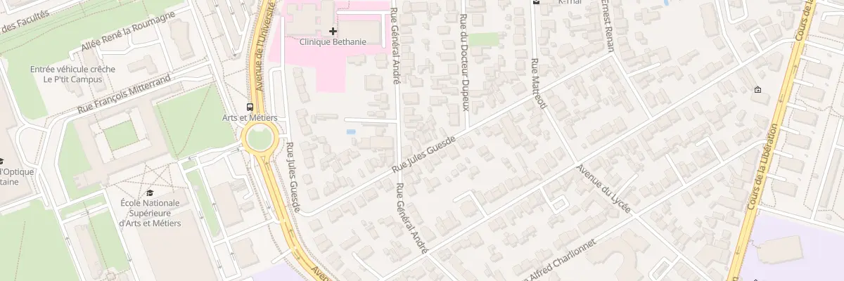 Plan du 51 Rue Jules Guesde à Talence