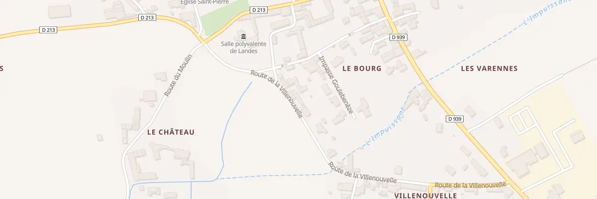 Plan du 24 Rte de la Villenouvelle à Landes