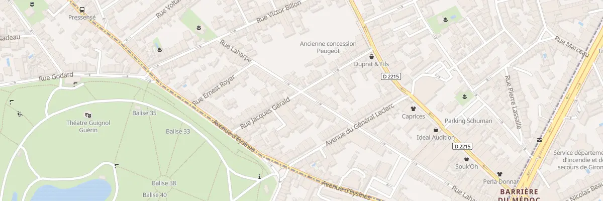 Plan du 86 Rue Laharpe au Bouscat