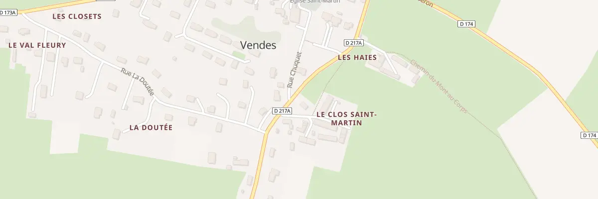 Plan du 5062 Les Haies à Vendes