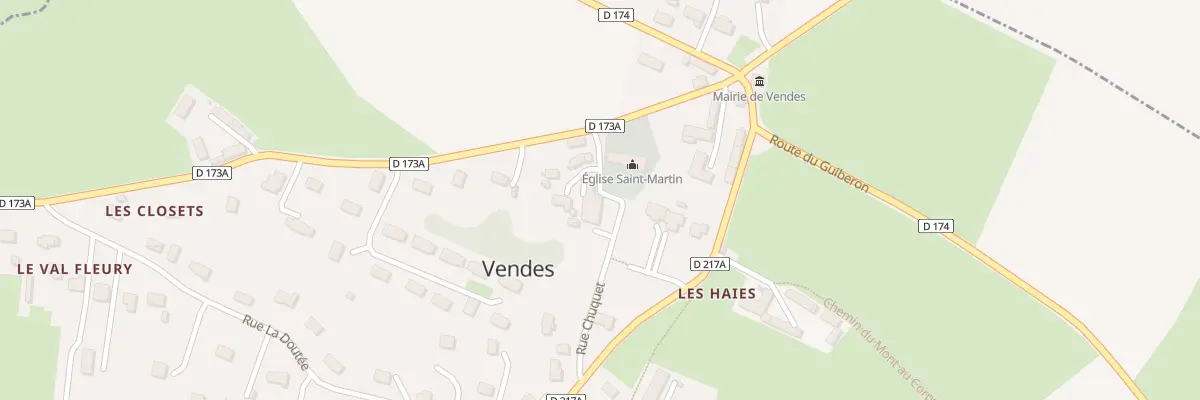 Plan du 5088B Le Bourg à Vendes