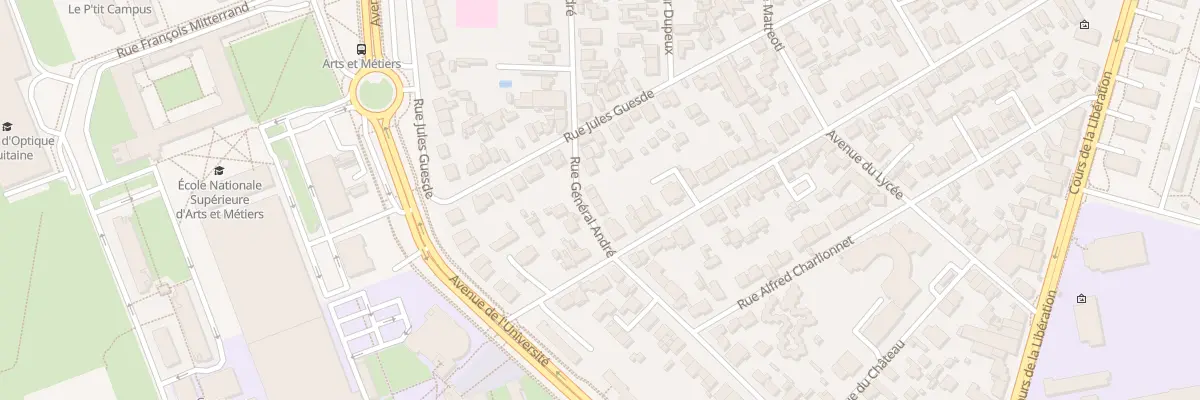 Plan du 52 Rue du Général André à Talence