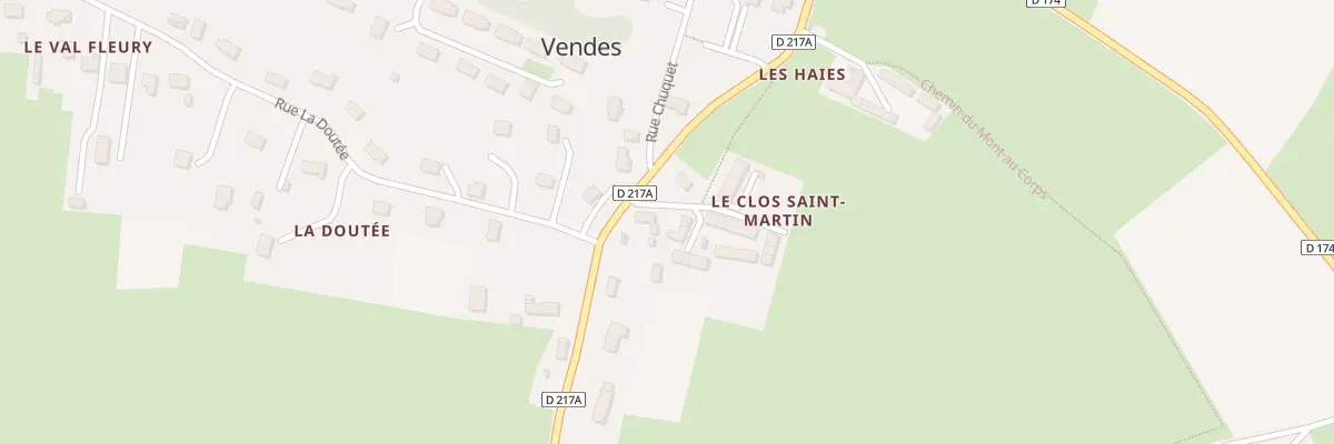 Plan du 44 Imp Adrien Debon à Vendes