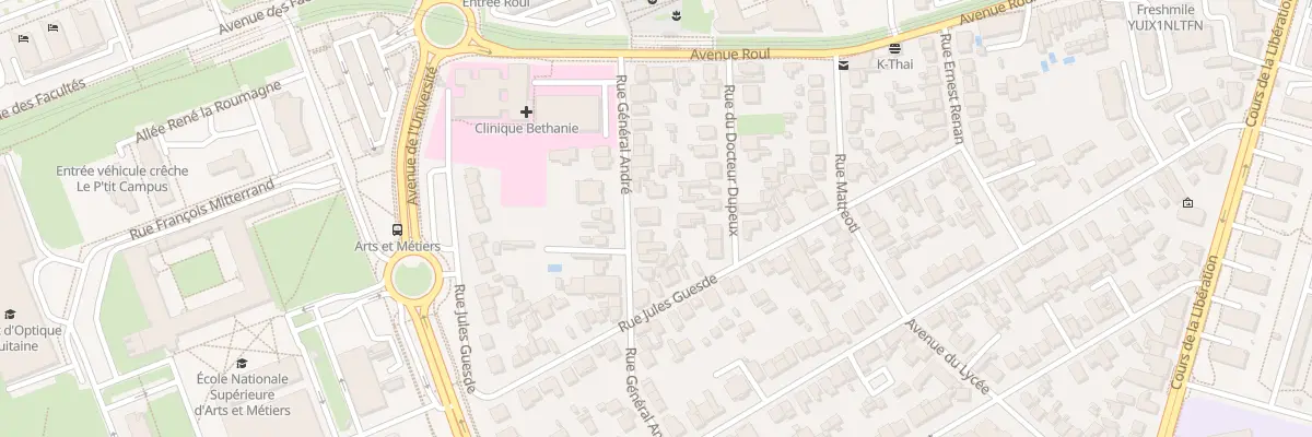 Plan du 28 Rue du Général André à Talence