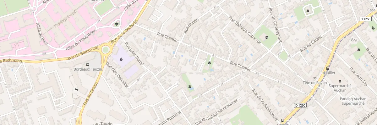 Plan du 86 Rue Quintin à Bordeaux