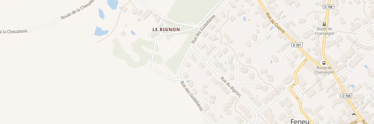 Plan du 17 Rue des Godelieres à Feneu