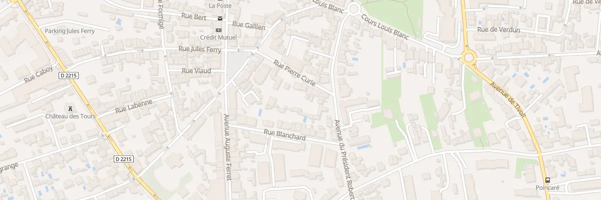 Plan du 13 Rue Pierre Curie au Bouscat