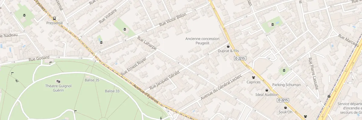 Plan du 87 Rue Laharpe au Bouscat