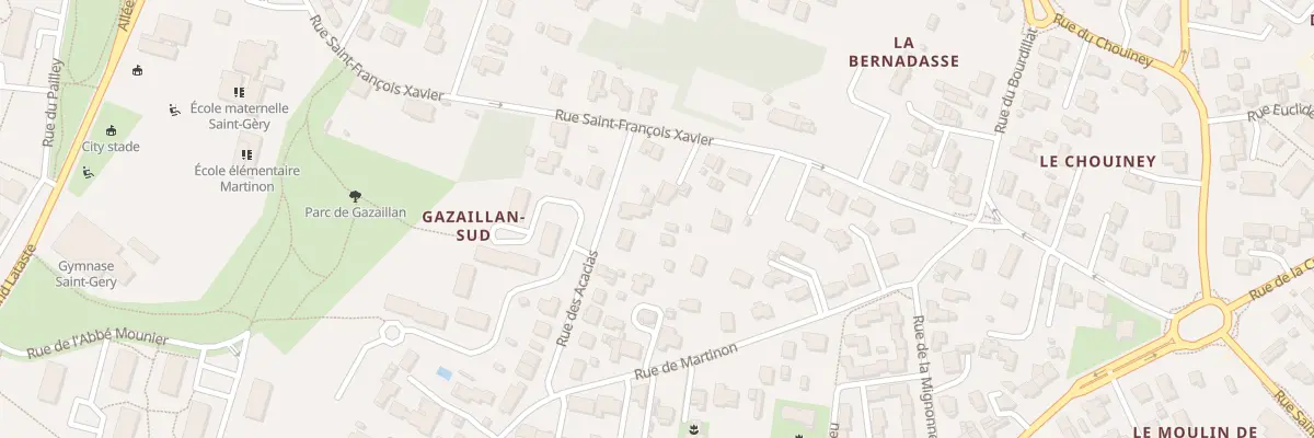 Plan du 15 Rue des Acacias à Gradignan