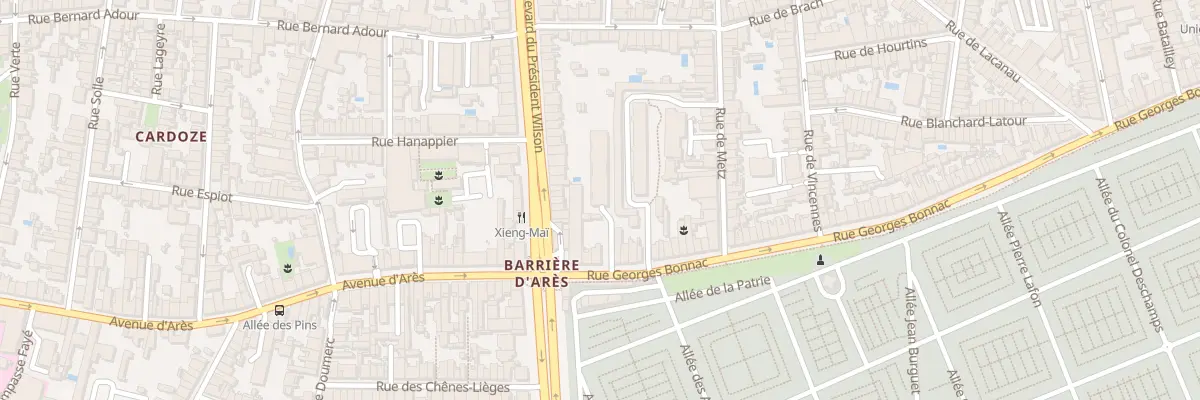 Plan du 357 Rue Georges Bonnac à Bordeaux