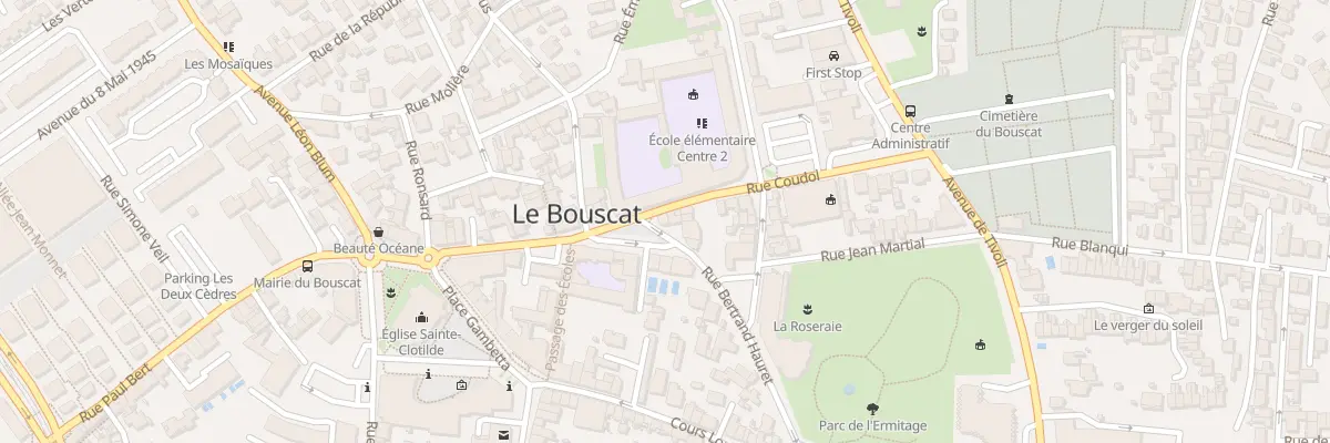 Plan du 17 Rue Coudol au Bouscat