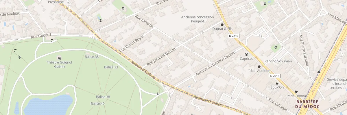 Plan du 38 Rue Jacques Gérald au Bouscat