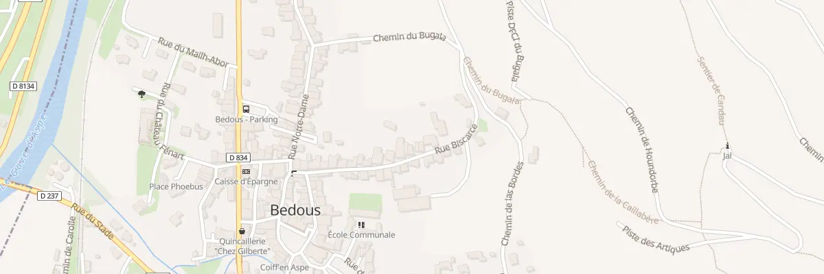 Plan du 27 Rue Biscarce à Bedous