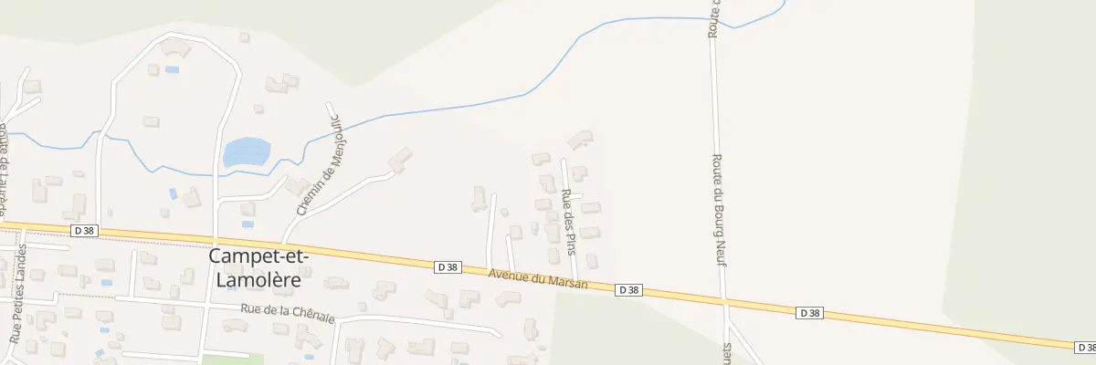 Plan du 7 Rue des Pins à Campet-et-Lamolère