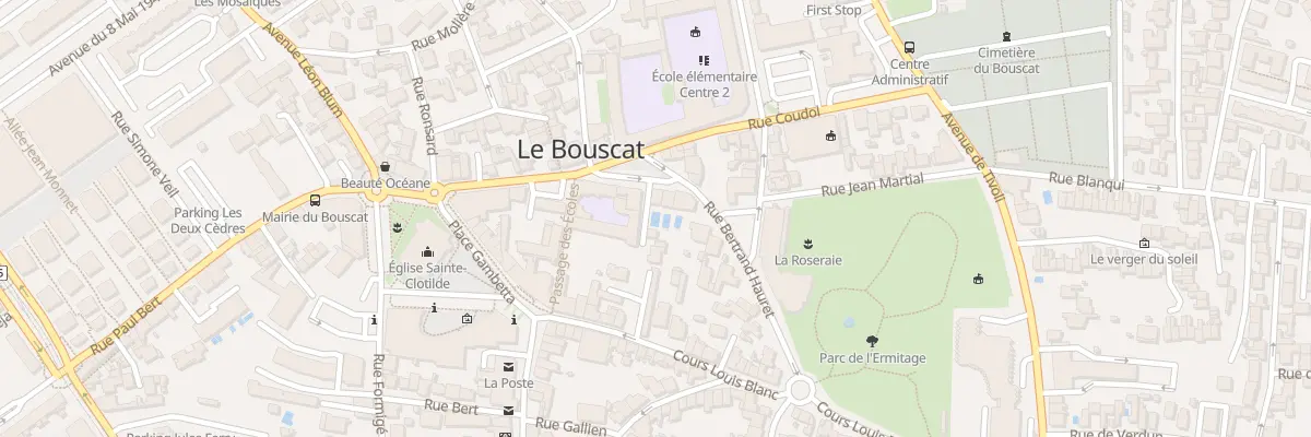 Plan du 20 Pl Pdt Roosevelt au Bouscat