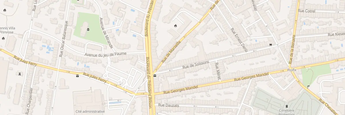 Plan du 106 Rue de Marseille à Bordeaux