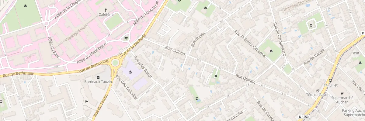 Plan du 94 Rue Quintin à Bordeaux