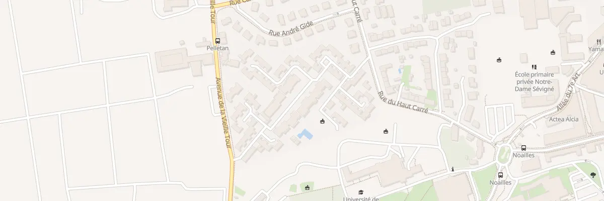 Plan du 36B Rue du Haut Carre à Talence
