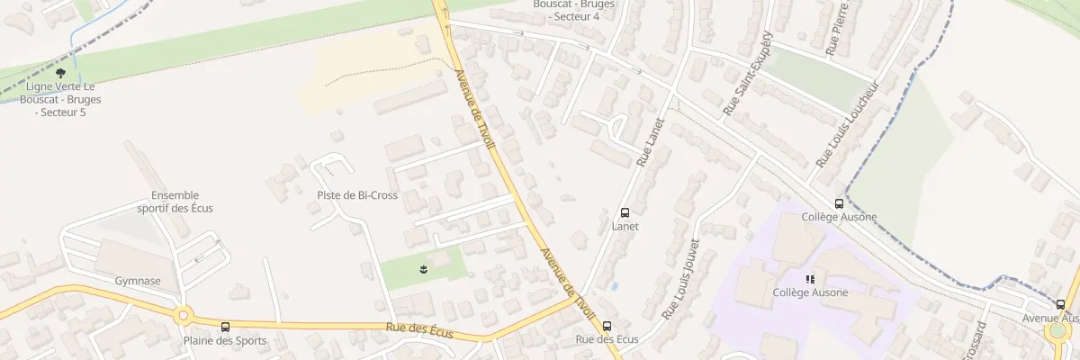 Plan du 341 Av de Tivoli au Bouscat