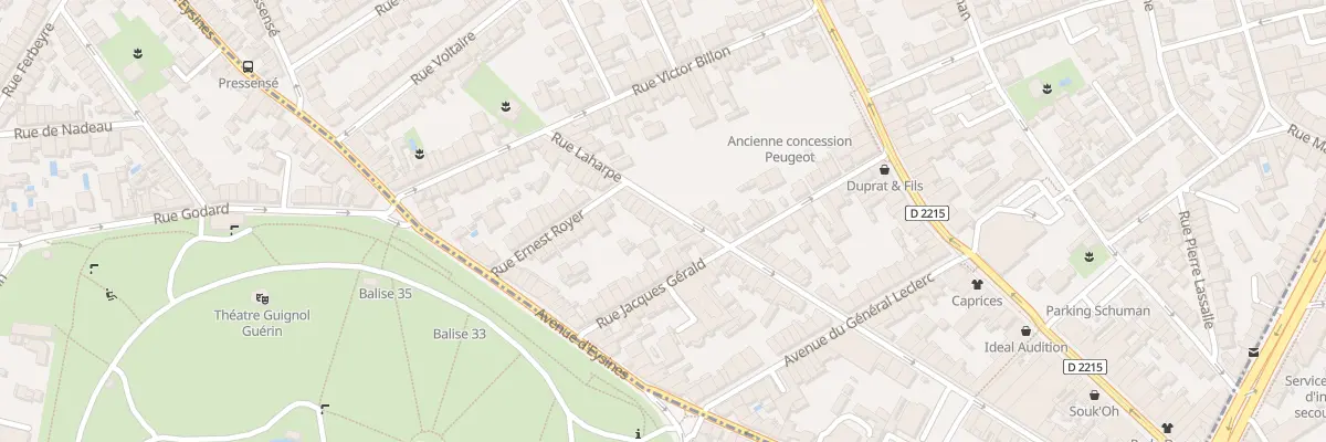 Plan du 100 Rue Laharpe au Bouscat