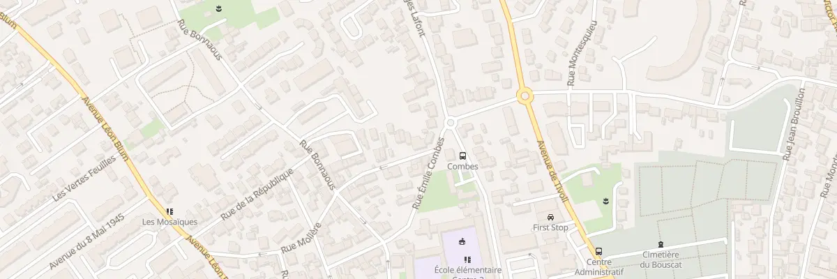 Plan du 52 Rue Molière au Bouscat