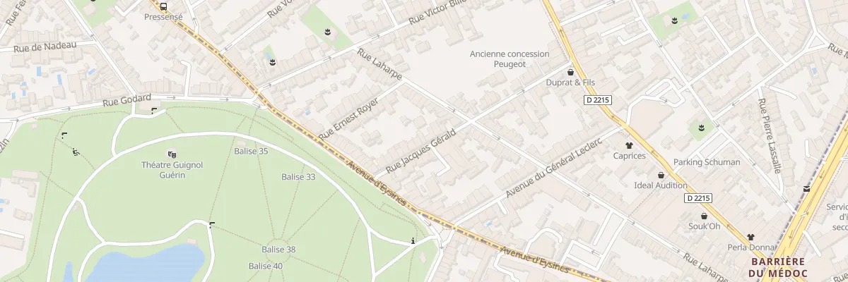 Plan du 45B Rue Jacques Gérald au Bouscat