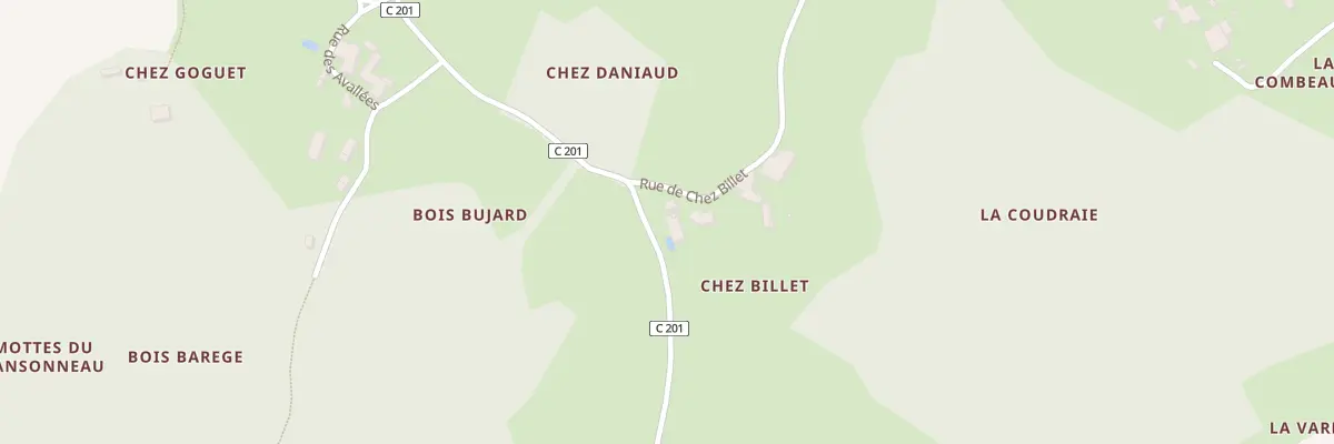 Plan du 9 Rue de Chez Billet à Bignay