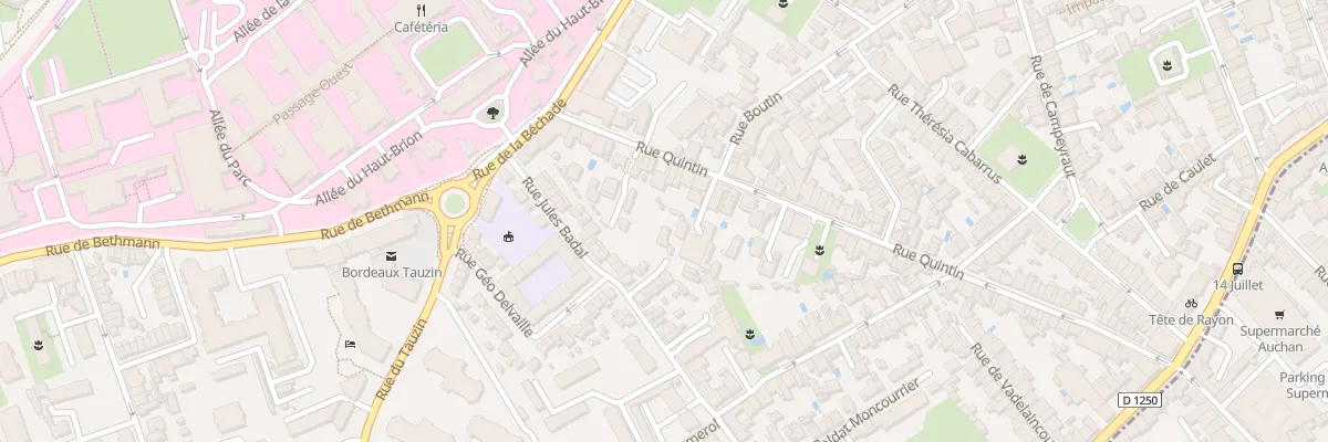 Plan du 102 Rue Quintin à Bordeaux