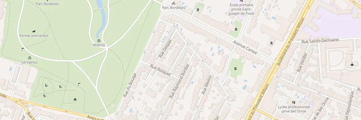 Plan du 13 Rue du Panorama à Bordeaux