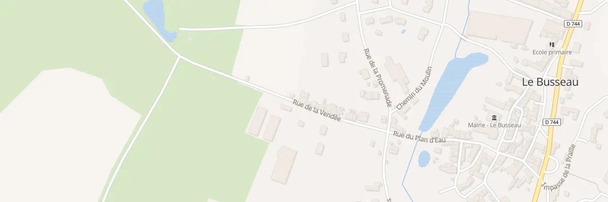 Plan du 15 Rue de la Vendée au Busseau