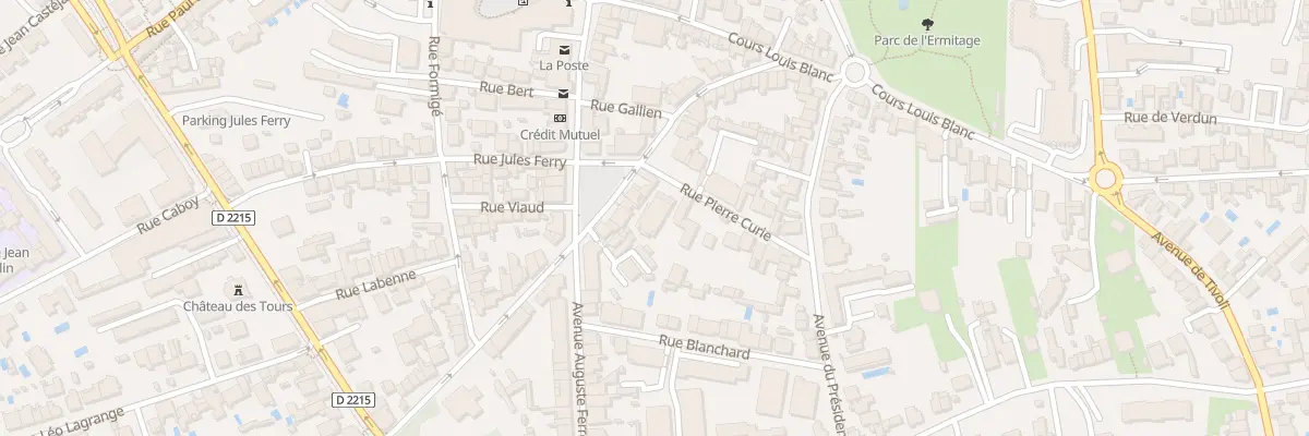 Plan du 5 Rue Pierre Curie au Bouscat