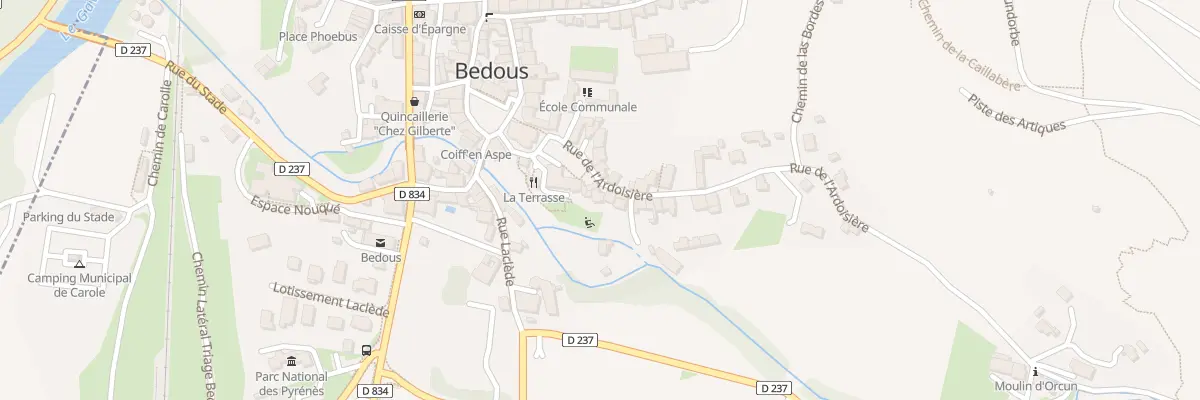 Plan du 2 Rue de l’Ardoisiere à Bedous