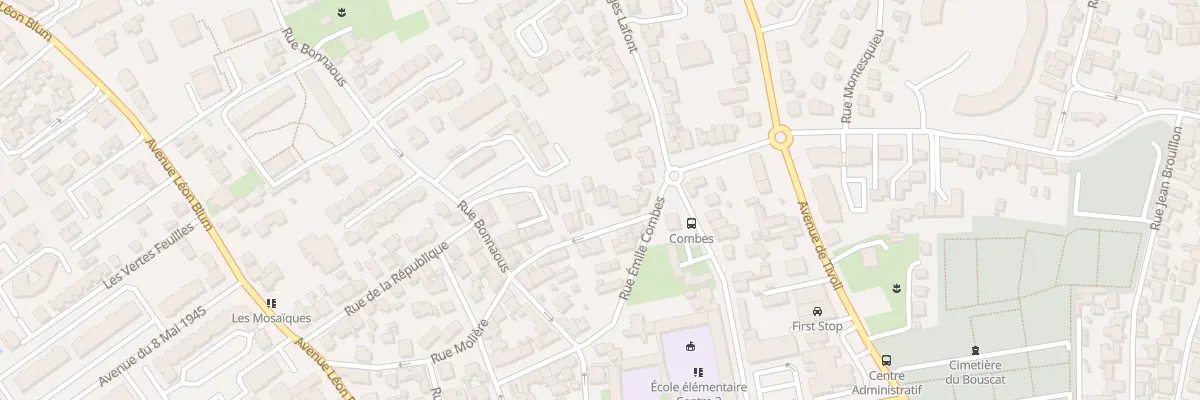Plan du 46 Rue Molière au Bouscat