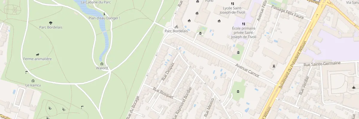 Plan du 86 Rue Marcelin Jourdan à Bordeaux