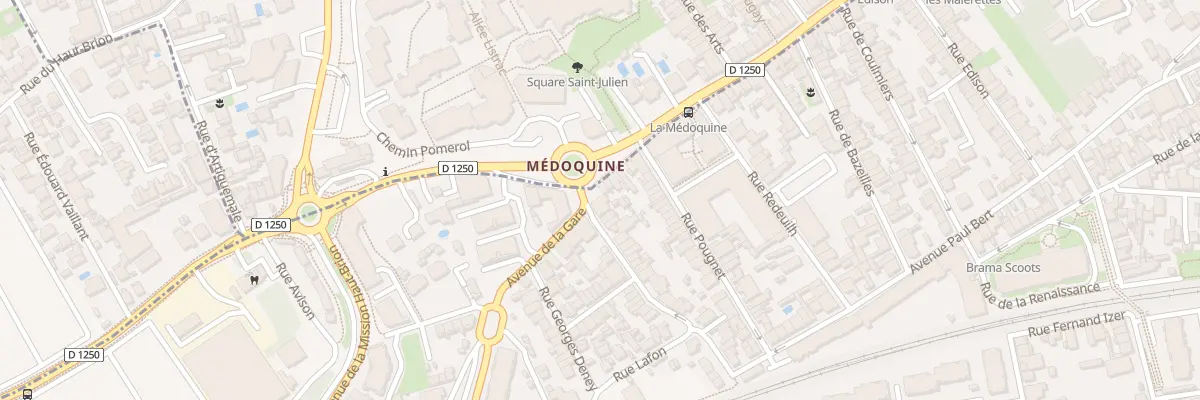 Plan du 4 Rue de la Medoquine à Talence