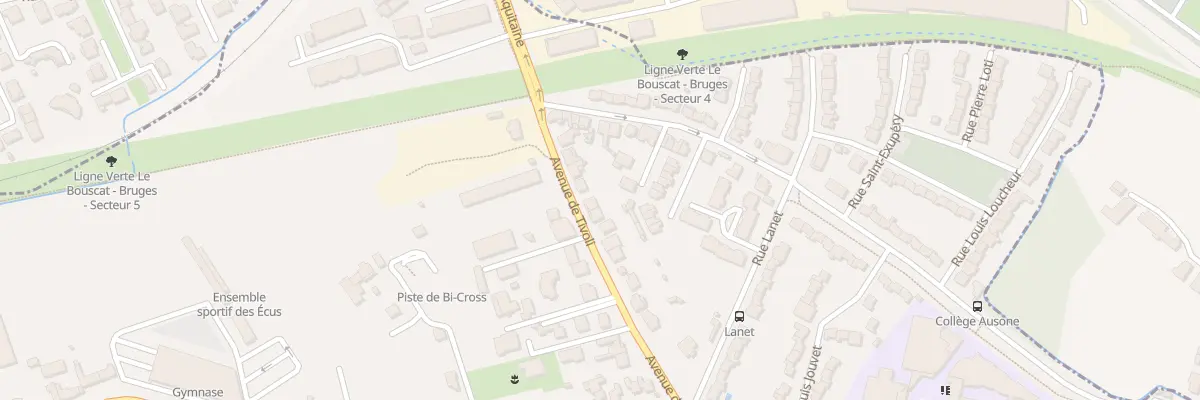 Plan du 353 Av de Tivoli au Bouscat