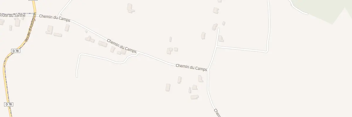 Plan du 1946 Che du Camps à Horsarrieu