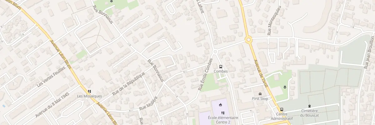 Plan du 42 Rue Molière au Bouscat