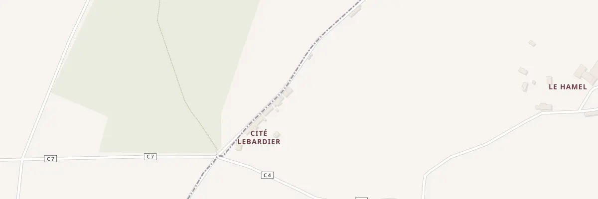 Plan du 6 Les Cites Lebarbier au Châtellier